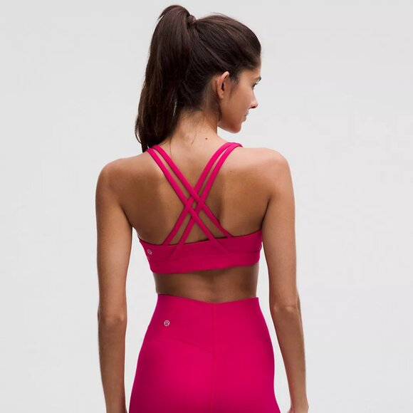 BNWT Lululemon Energy Bra Medium Support, passionate size 10 - Picture 2 of 5